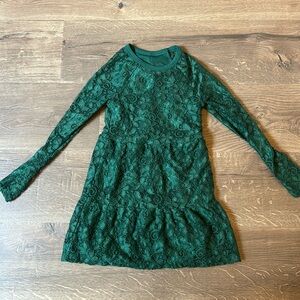 Green lace dress